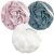 MainBasics Bath Shower Loofah Sponge Pouf Body Scrubber Exfoliator (Set of 3)