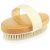 Dry Brushing Body Brush, POPCHOSE Natural Bristle Dry Skin Exfoliating Brush Body Scrub for Flawless Skin, Cellulite Treatment, Lymphatic Drainage and Blood Circulation Improvement, Medium Strength